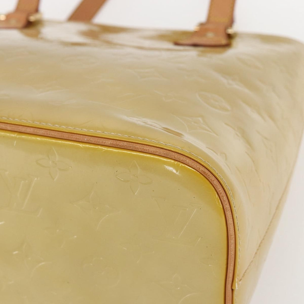 Louis Vuitton Houston Handbag Monogram Vernis Beige Patent_Leather Handbag