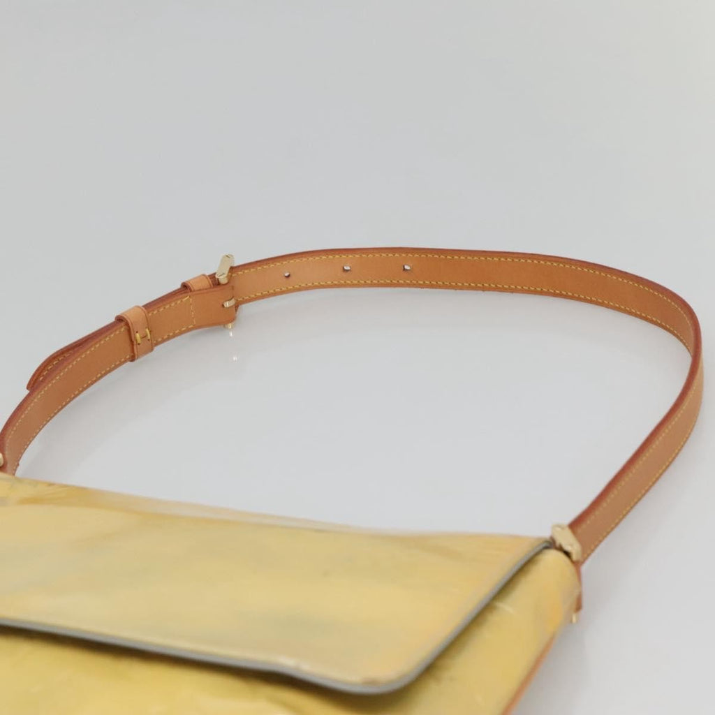 Louis Vuitton Thompson Street Handbag Monogram Vernis Beige Patent_Leather Shoulder Bag