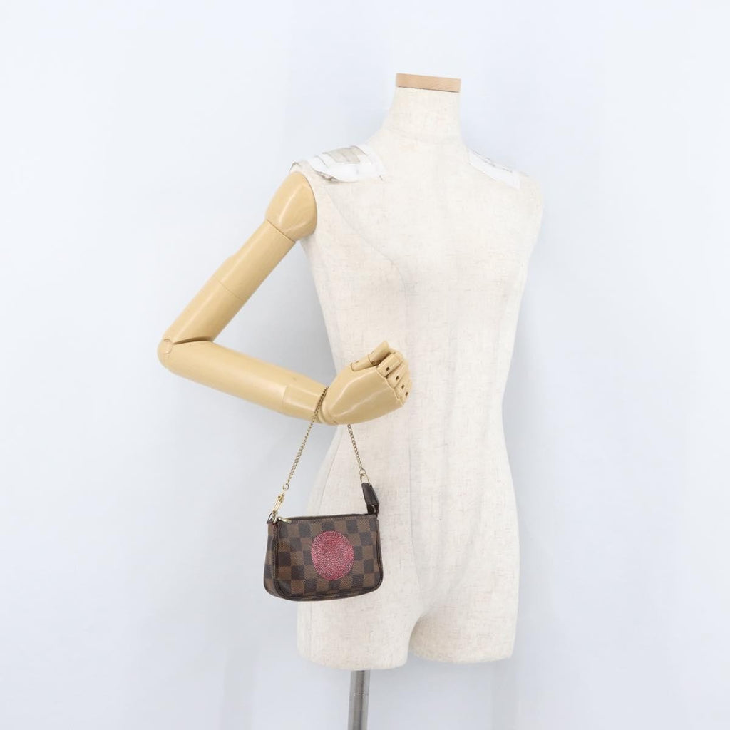 Louis Vuitton Pochette Accessoires Limited Edition Damier Brown Canvas Clutche & Pouche Bag
