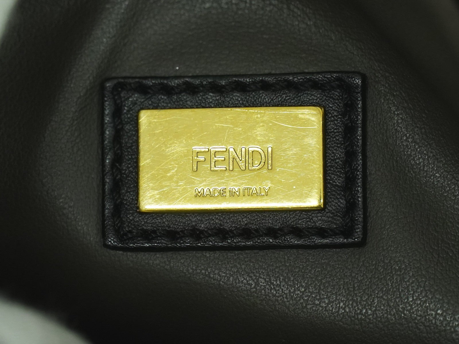 Fendi 2Jours Bag Leather Black Leather Handbag