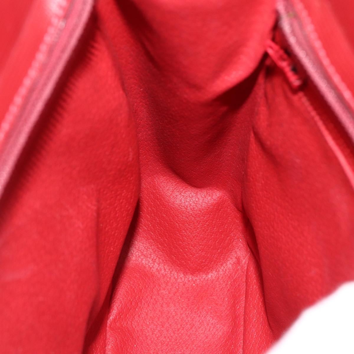 Celine Circle Logo Leather Burgundy Leather Tote Bag Bag