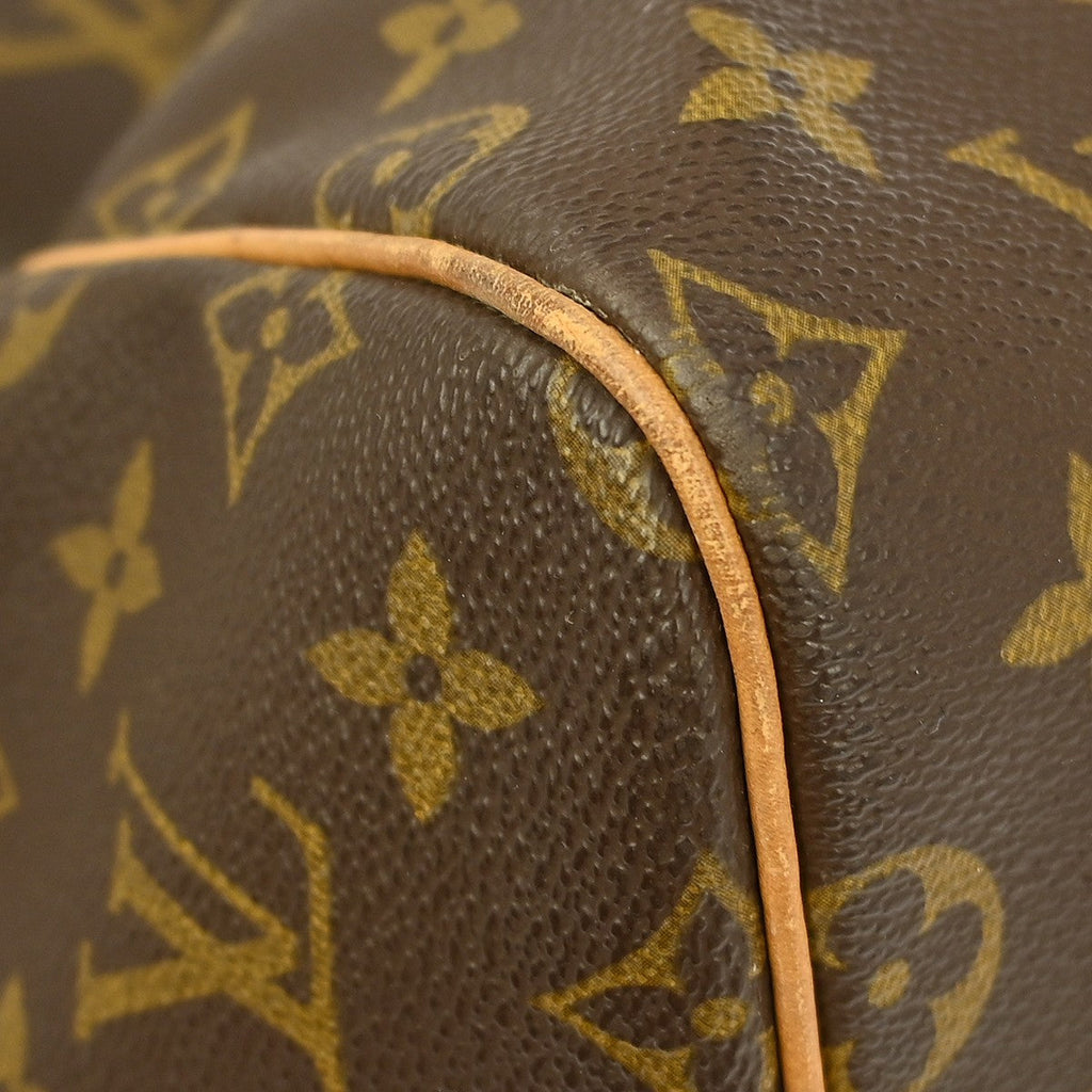 Louis Vuitton Keepall Bag Monogram Canvas Brown Canvas Travel Bag