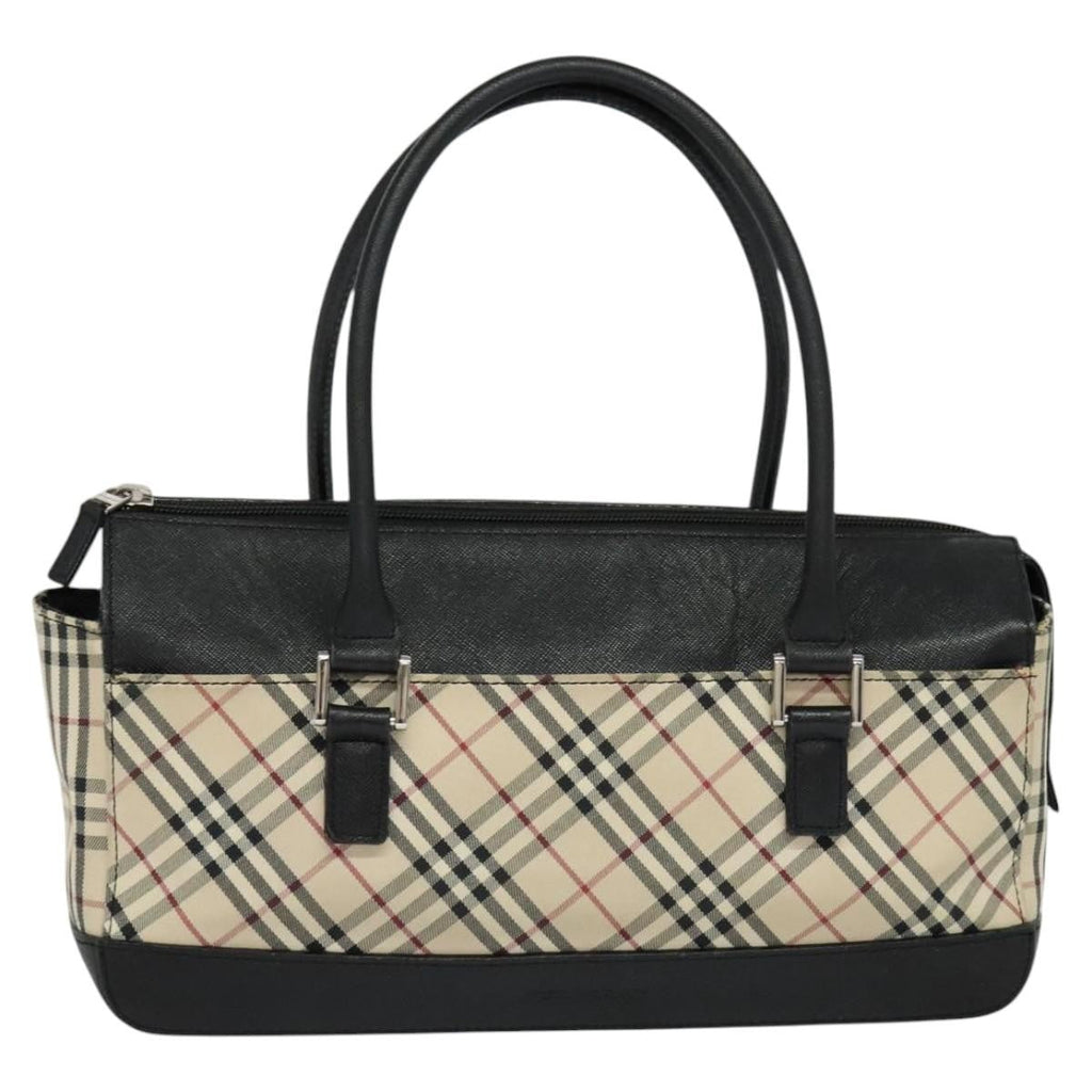 Burberry Nova Check Handbag Nova Check Canvas And Leather Beige Canvas Handbag