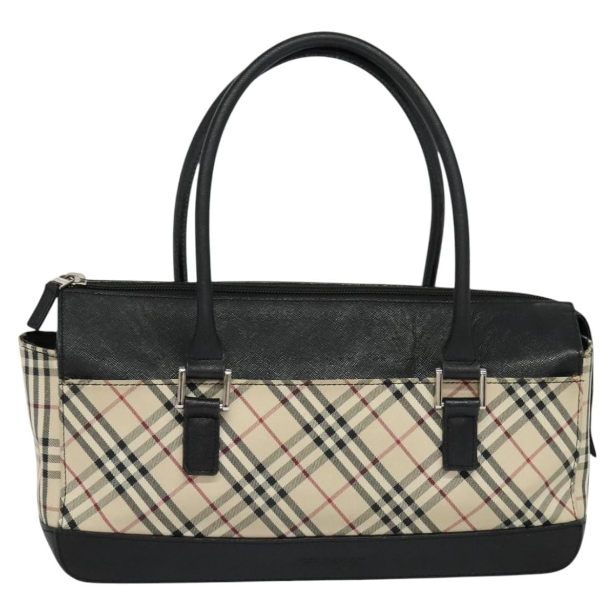 Burberry Nova Check Handbag Nova Check Canvas And Leather Beige Canvas Handbag