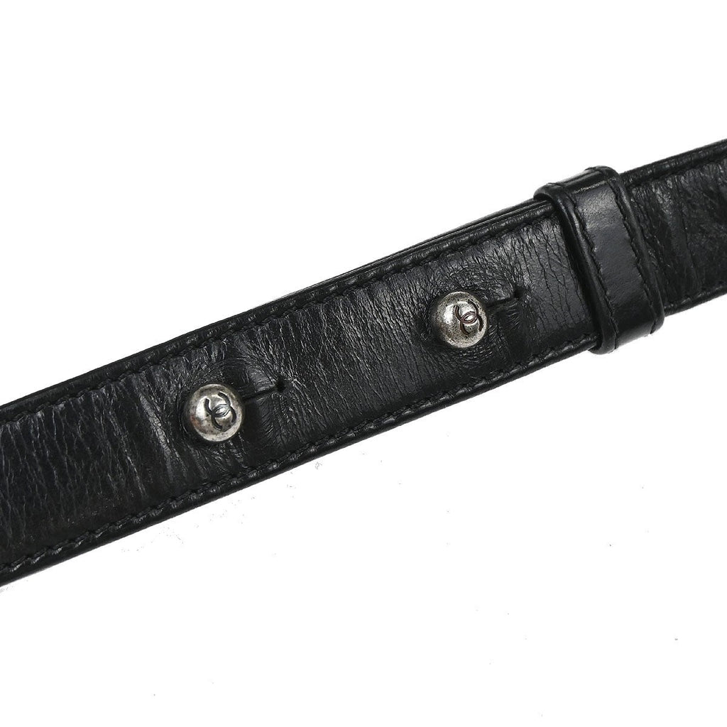 Chanel Boy Flap Bag Quilted Glazed Calfskin Black Leather Handbag