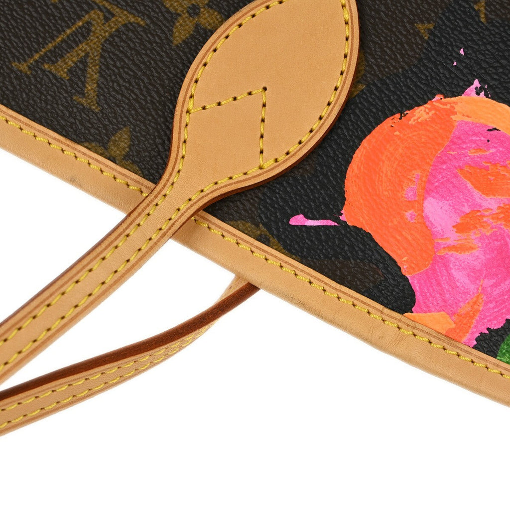 Louis Vuitton Neverfull Nm Tote Limited Edition Printed Canvas Brown Canvas Tote Bag
