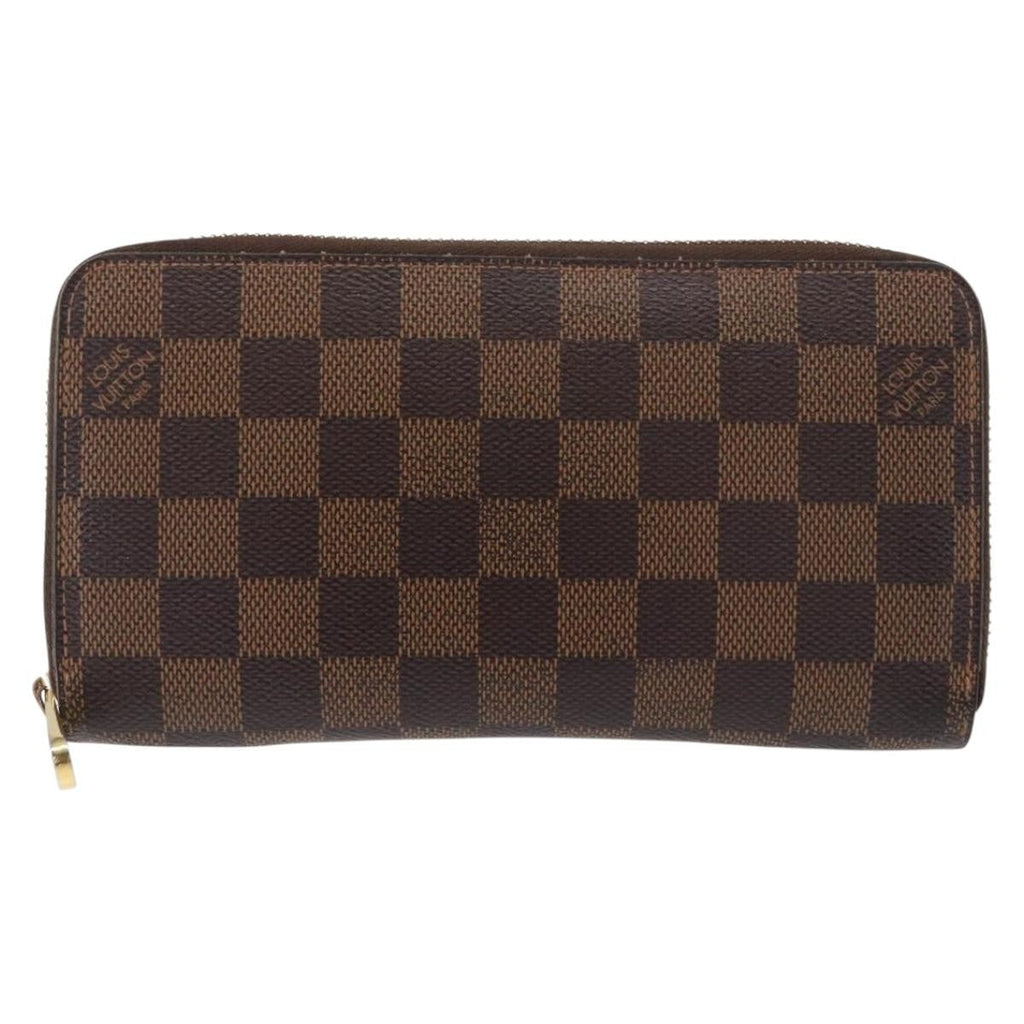 Louis Vuitton Zippy Wallet Nm Damier Brown Canvas Wallets Accessory