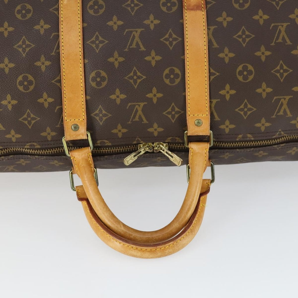 Louis Vuitton Keepall Bag Monogram Canvas Brown Canvas Travel Bag