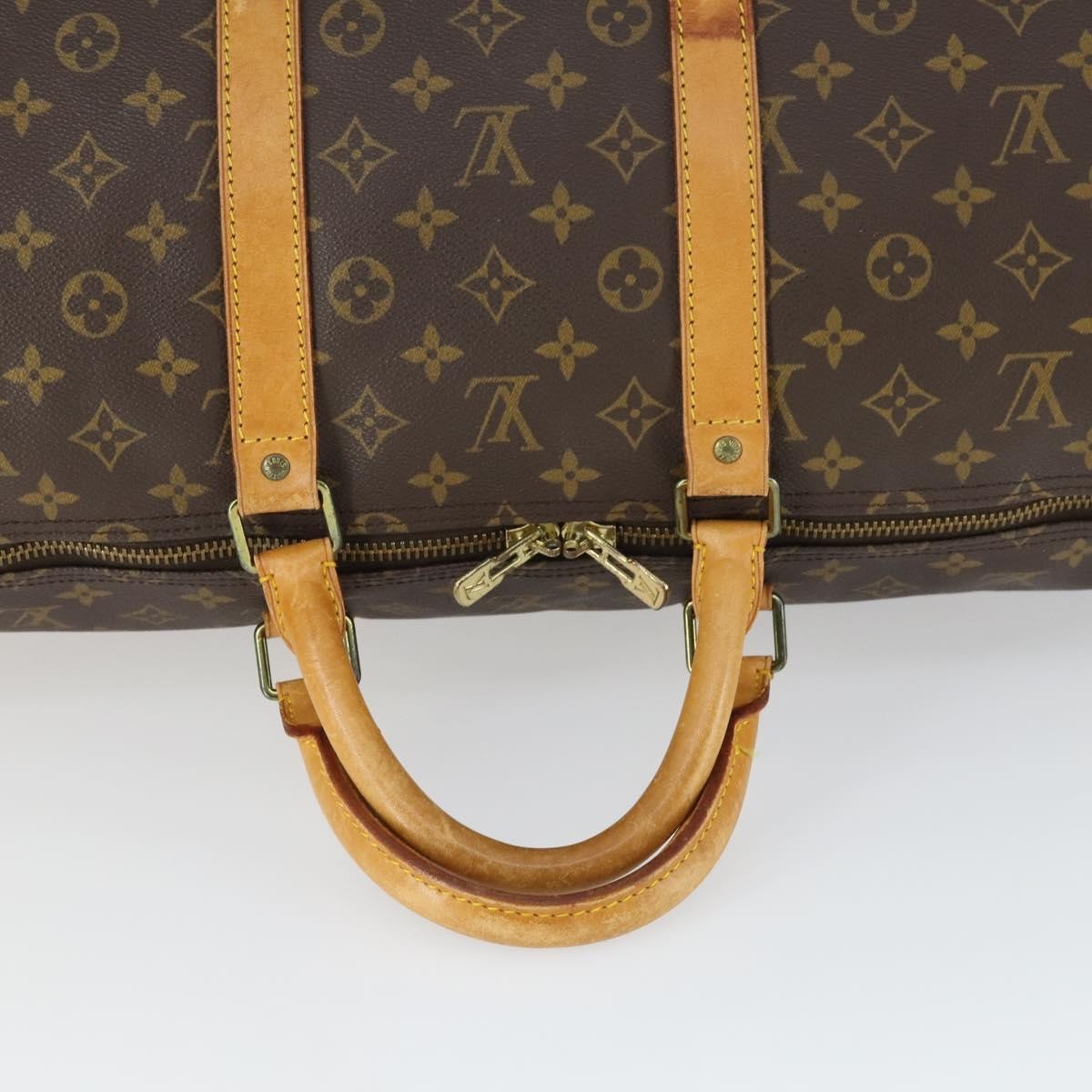 Louis Vuitton Keepall Bag Monogram Canvas Brown Canvas Travel Bag
