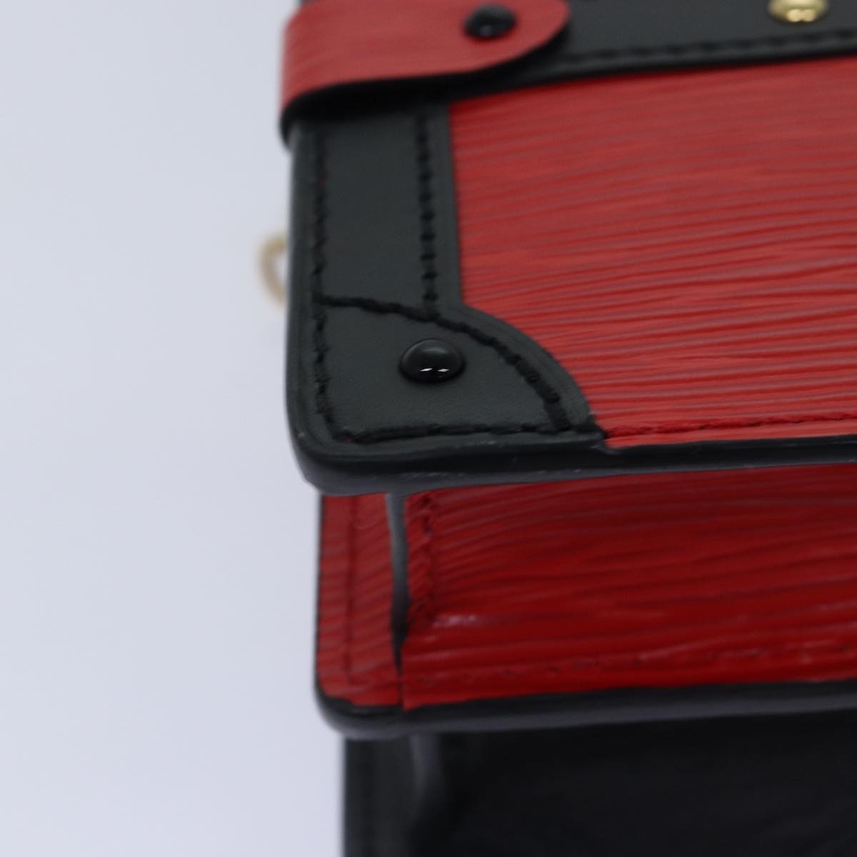 Louis Vuitton Trunk Clutch Epi Leather Red Leather Shoulder Bag