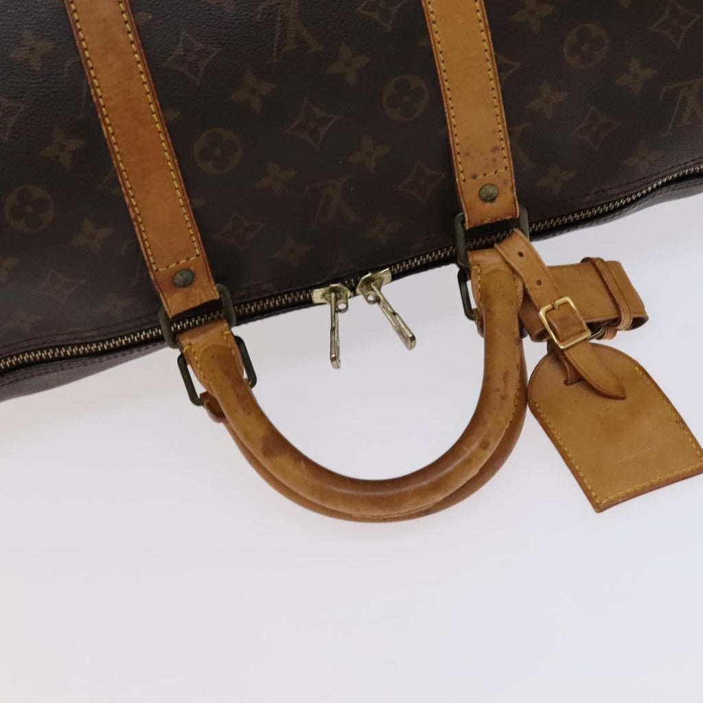 Louis Vuitton Keepall Bag Monogram Canvas Brown Canvas Travel Bag
