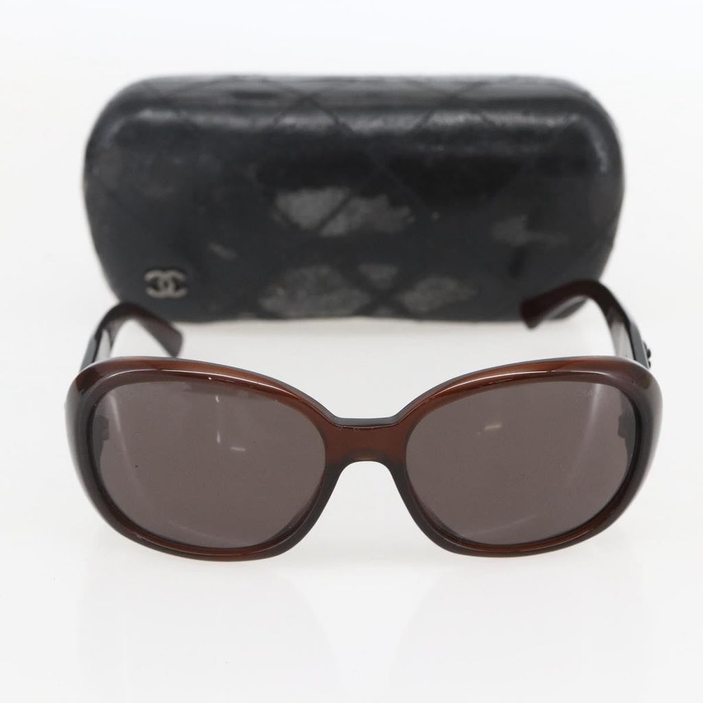 Chanel Camélia Sunglasses Plastic Brown Plastic Sunglasse Accessory