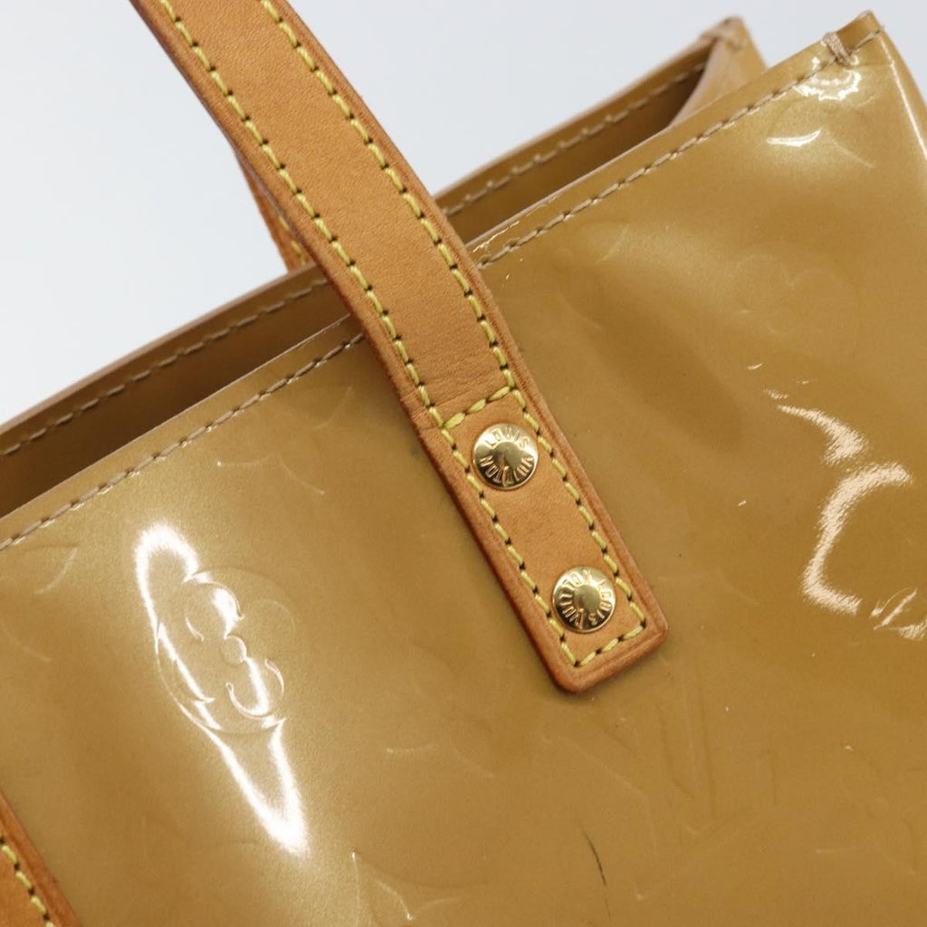 Louis Vuitton Reade Handbag Monogram Vernis Beige Patent_Leather Handbag