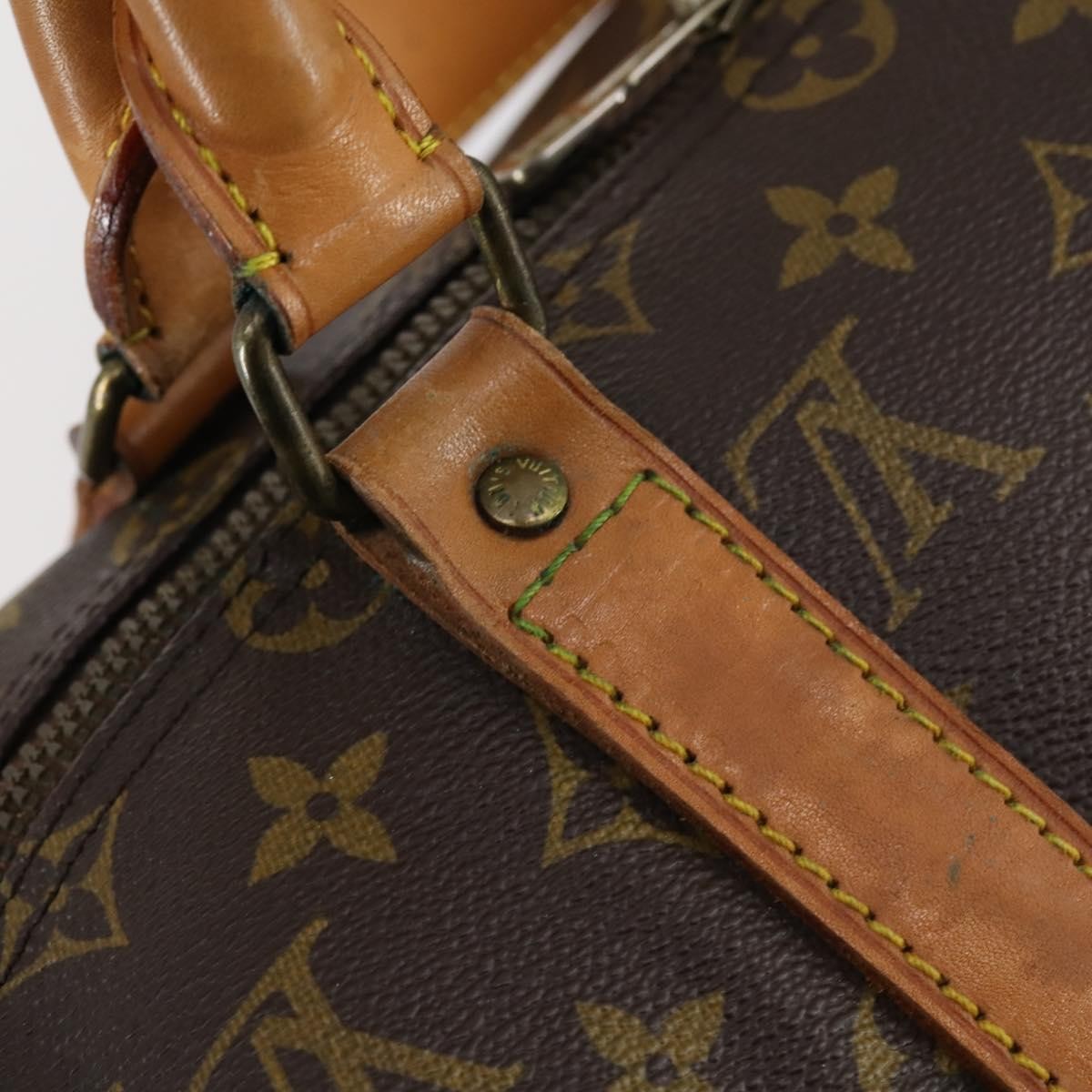 Louis Vuitton Keepall Bag Monogram Canvas Brown Canvas Travel Bag