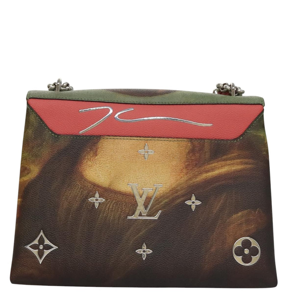 Louis Vuitton Chain Shoulder Bag Limited Edition Jeff Koons Da Vinci Print Canvas Multicolour Canvas Shoulder Bag