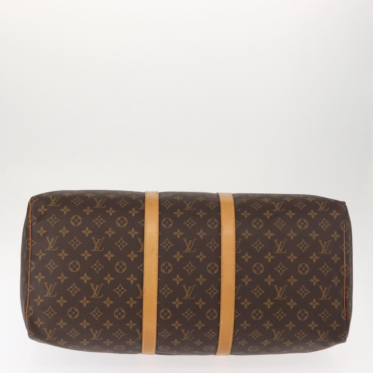 Louis Vuitton Keepall Bag Monogram Canvas Brown Canvas Travel Bag