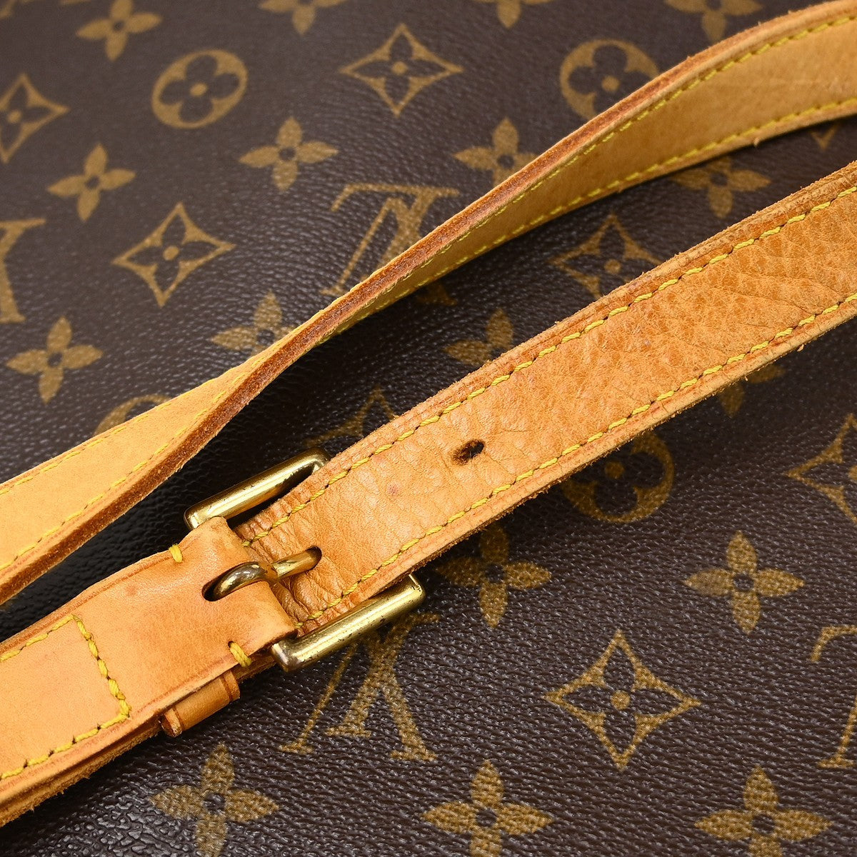 Louis Vuitton Musette Handbag Monogram Canvas Brown Canvas Shoulder Bag
