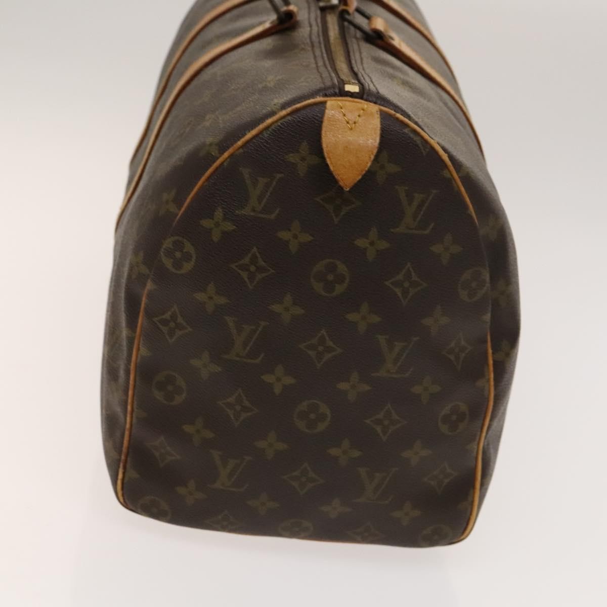 Louis Vuitton Keepall Bag Monogram Canvas Brown Canvas Travel Bag