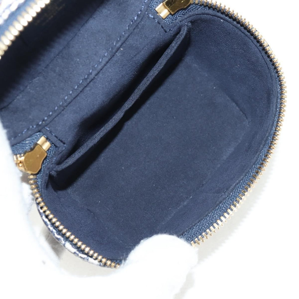 Louis Vuitton Vanity Case Monoglam Jacquard Canvas Navy Canvas Clutche & Pouche Bag