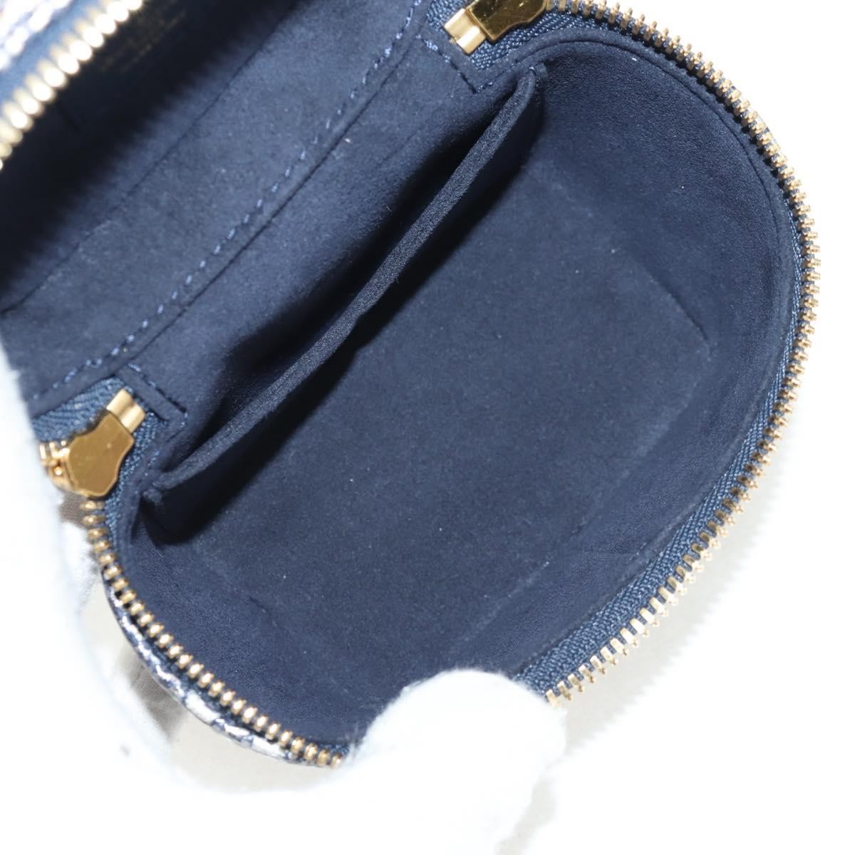 Louis Vuitton Vanity Case Monoglam Jacquard Canvas Navy Canvas Clutche & Pouche Bag