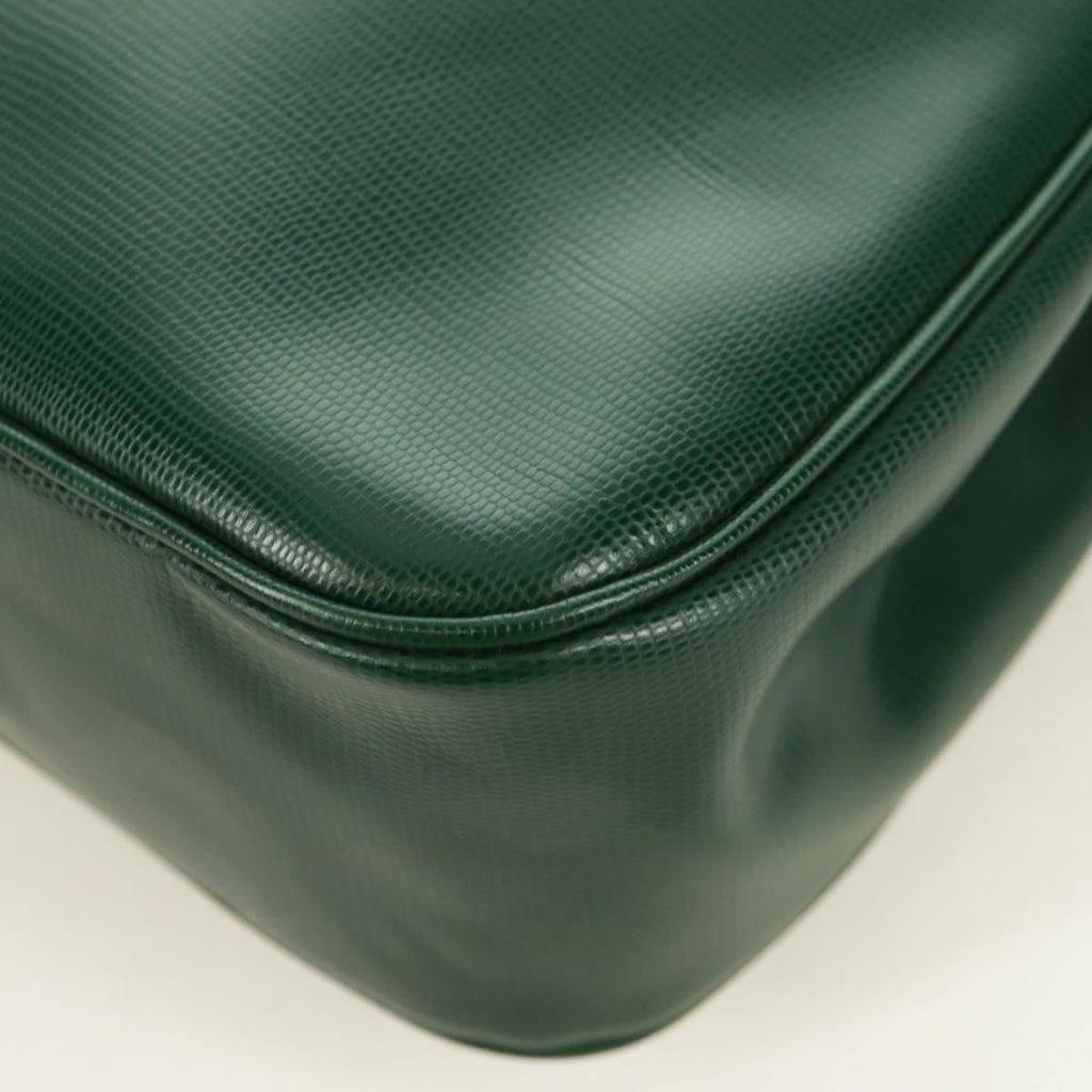 Celine Circle Logo Shoulder Bag Leather Green Leather Shoulder Bag Bag