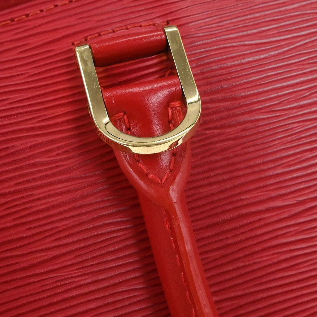 Louis Vuitton Pont Neuf Handbag Epi Leather Red Leather Handbag