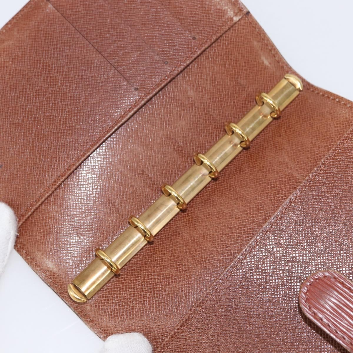 Louis Vuitton Agenda Cover Epi Leather Brown Leather Wallets Accessory