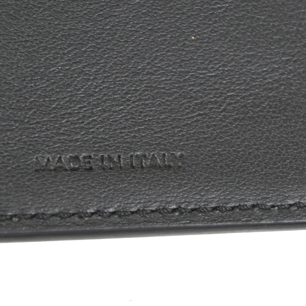 Celine Triomphe Trifold Wallet Leather Black Leather Wallets Accessory