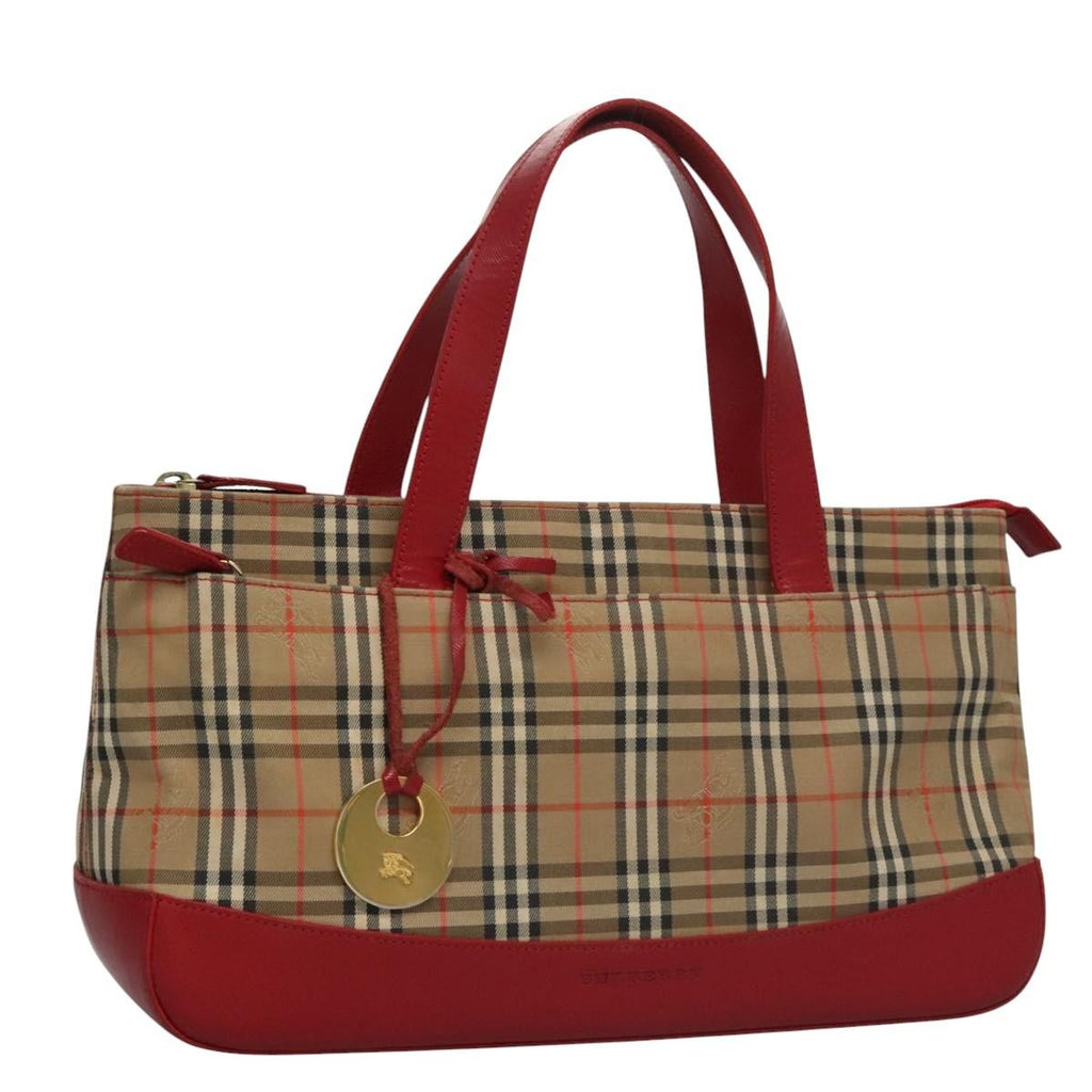 Burberry Nova Check Handbag Nova Check Canvas And Leather Beige Canvas Handbag