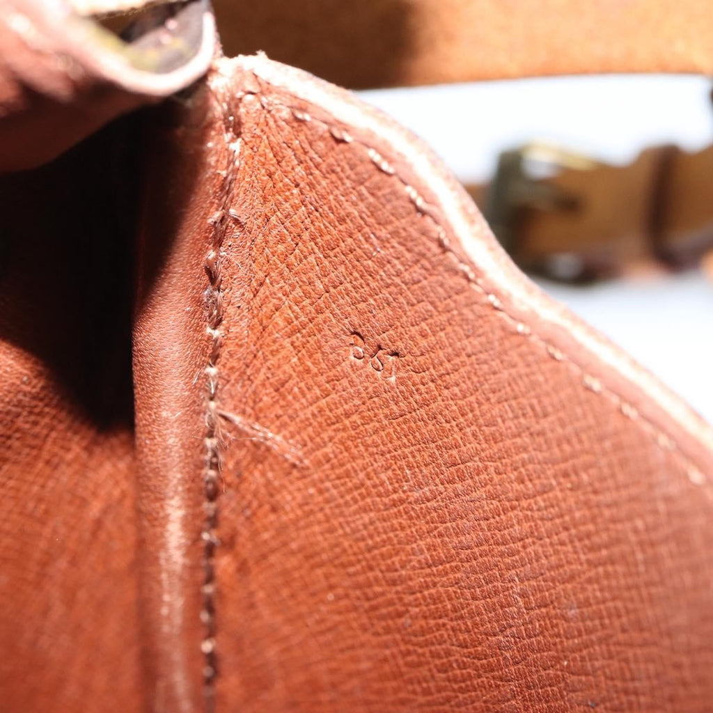 Louis Vuitton Cartouchiere Handbag Monogram Canvas Brown Canvas Shoulder Bag