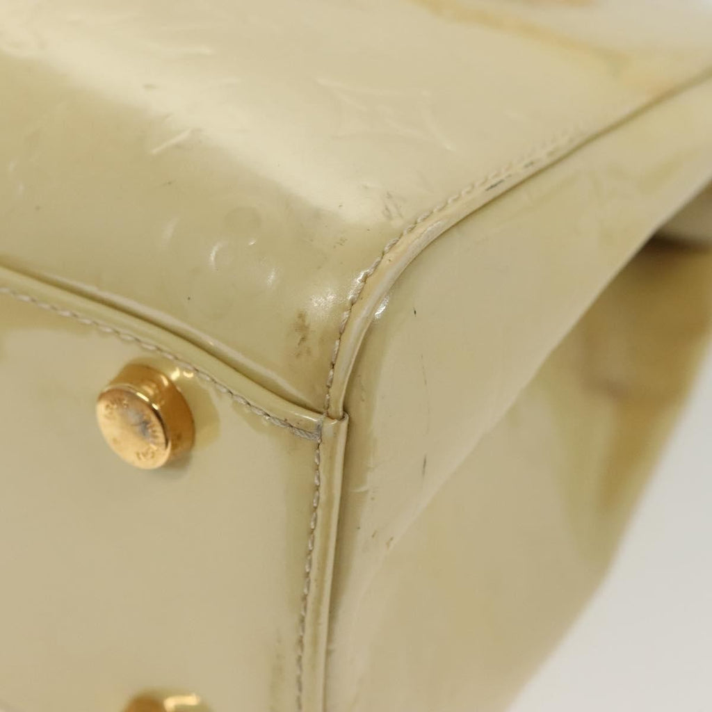 Louis Vuitton Blair Monogram Vernis Beige Patent_Leather Handbag
