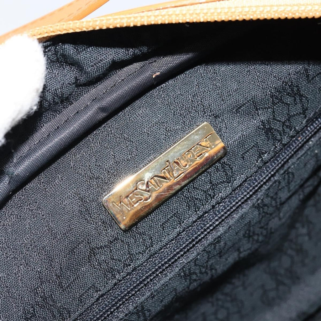 Saint Laurent Vintage Shoulder Bag Canvas Navy Canvas Shoulder Bag Bag (Pre-Owned)