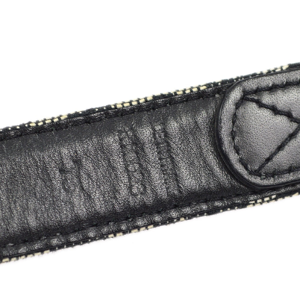 Christian Dior Vintage Belt Canvas Black Canvas Belts Accessory (Pre-Owned)