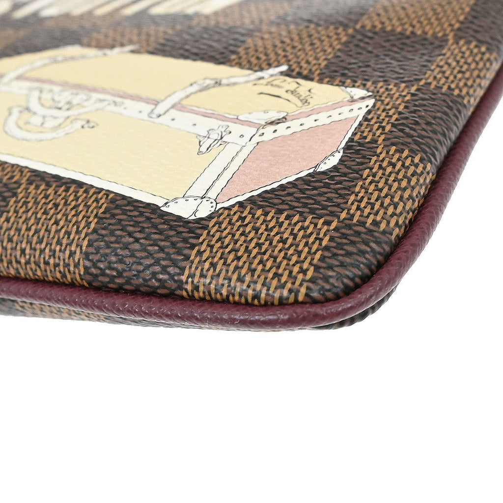 Louis Vuitton Milla Pochette Limited Edition Damier Brown Canvas Clutche & Pouche Bag