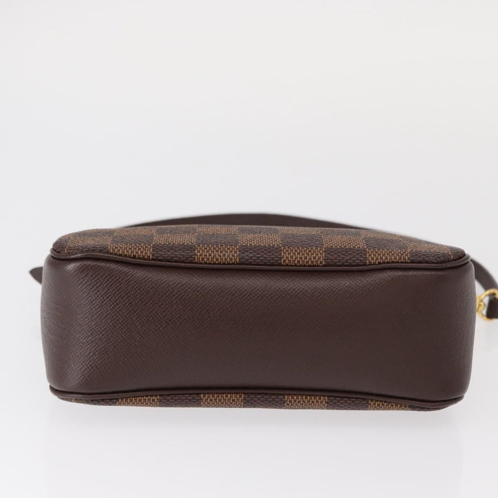 Louis Vuitton Trousse Make Up Bag Damier Canvas Brown Canvas Clutche & Pouche Bag