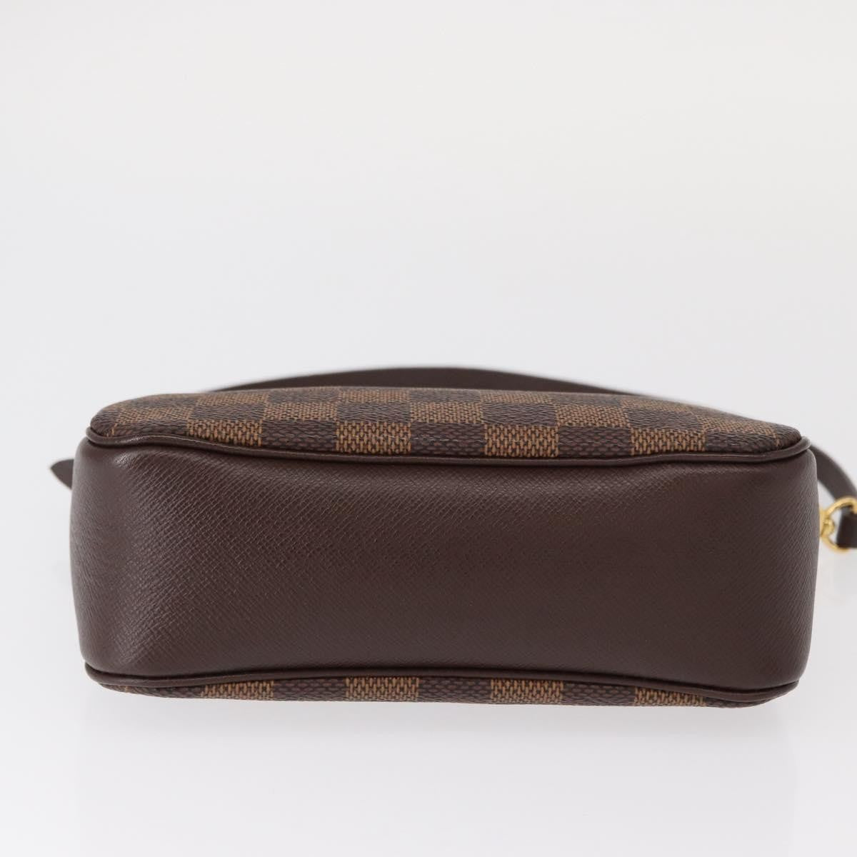 Louis Vuitton Trousse Make Up Bag Damier Canvas Brown Canvas Clutche & Pouche Bag