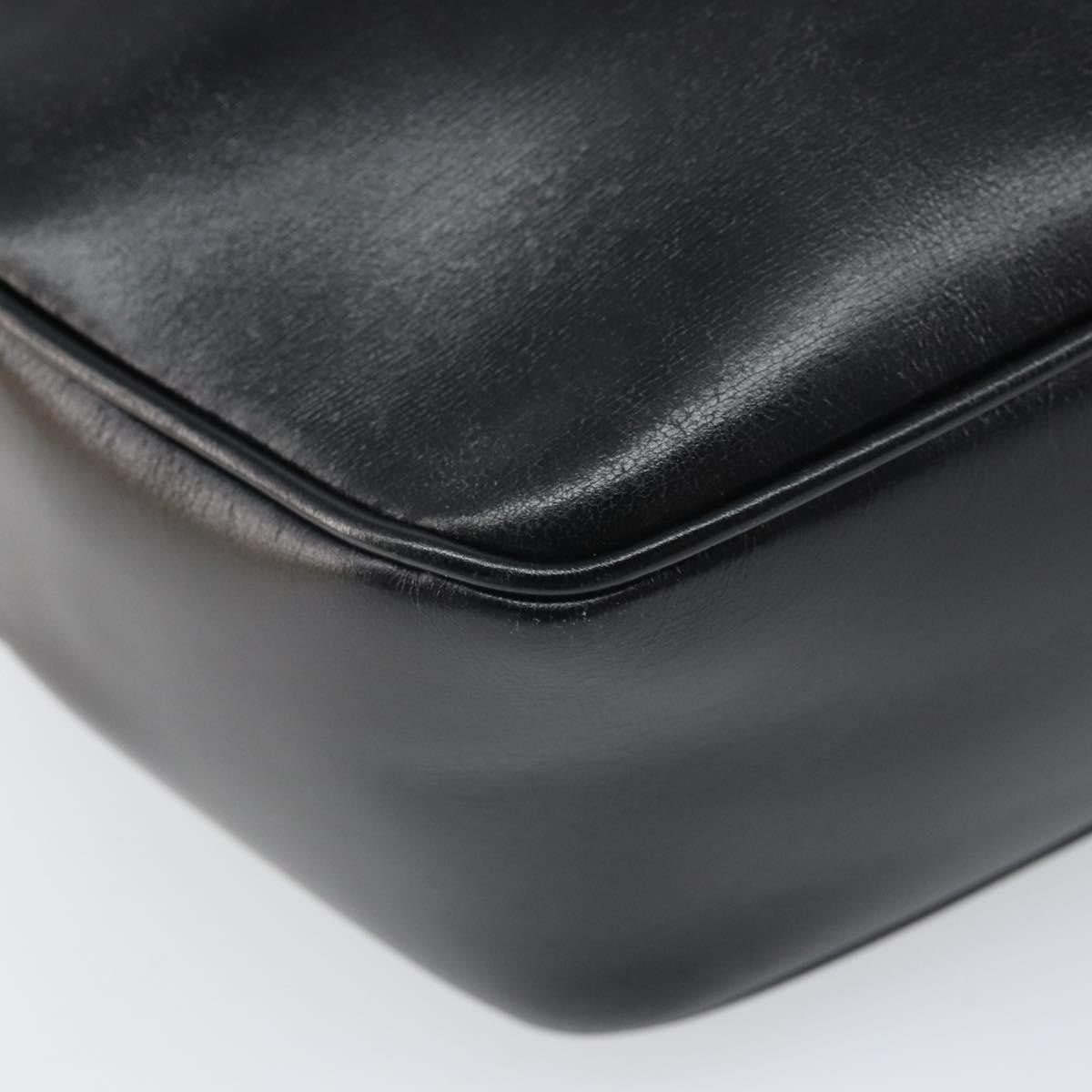 Celine Circle Logo Shoulder Bag Leather Black Leather Shoulder Bag Bag