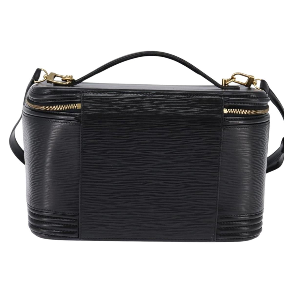 Louis Vuitton Nice Vanity Case Epi Leather Black Leather Bag