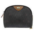 Christian Dior Vintage Honeycomb Chain Canvas Black Canvas Shoulder Bag Bag (Pre-Owned)