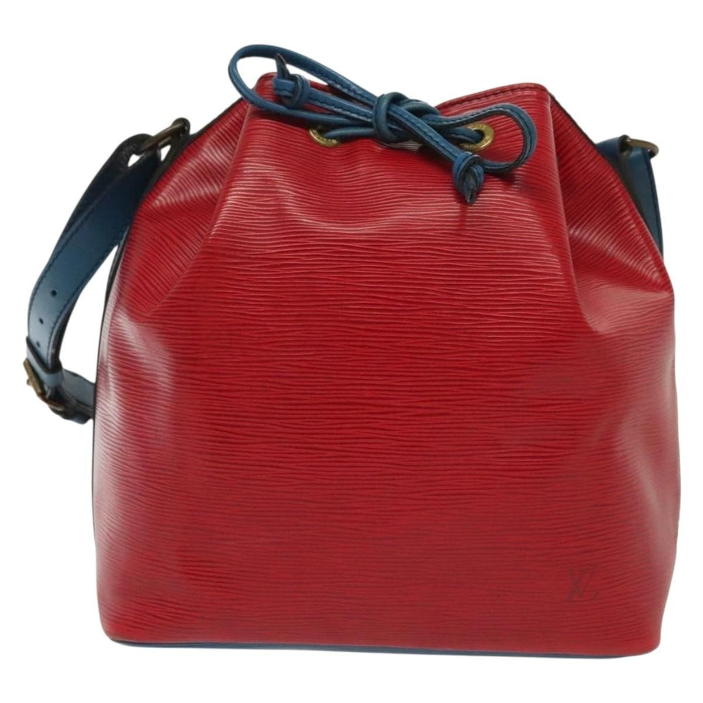 Louis Vuitton Petit Noe Handbag Epi Leather Red Leather Shoulder Bag