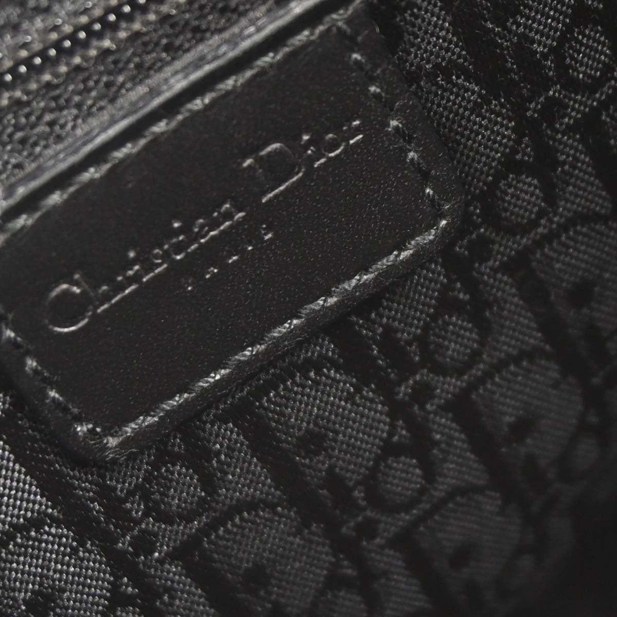 Christian Dior Vintage Street Chic Columbus Shoulder Bag Canvas Black Canvas Shoulder Bag Bag (Pre-Owned)