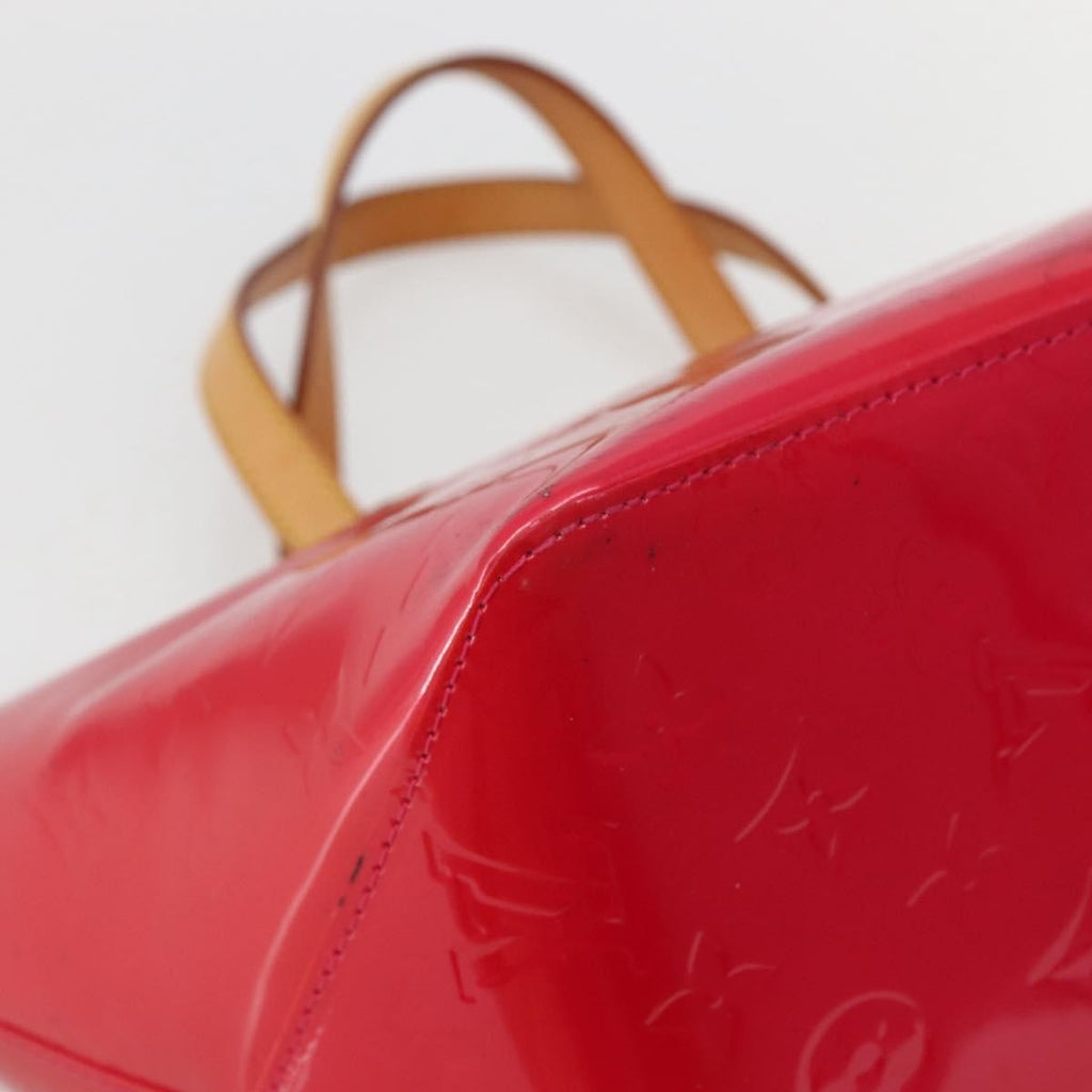 Louis Vuitton Bellevue Handbag Monogram Vernis Pink Patent_Leather Tote Bag