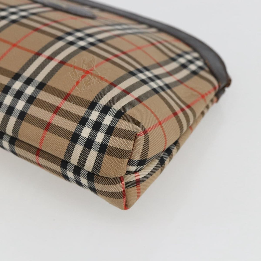 Burberry Nova Check Pochette Canvas Beige Canvas Clutche & Pouche Bag