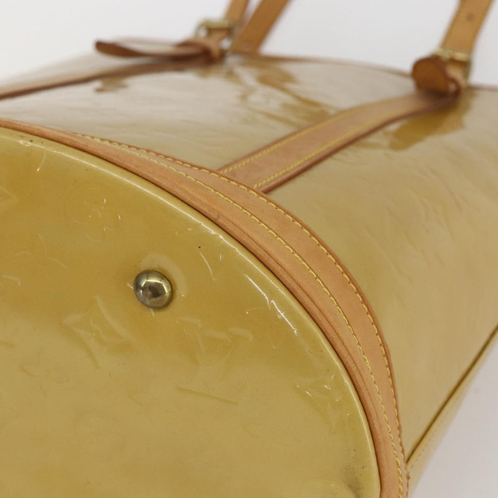 Louis Vuitton Bucket Bag Monogram Vernis Beige Patent_Leather Shoulder Bag