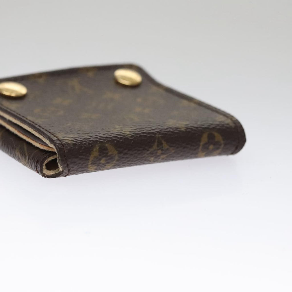 Louis Vuitton Case Jewelry Box Canvas Brown Canvas Wallets Accessory