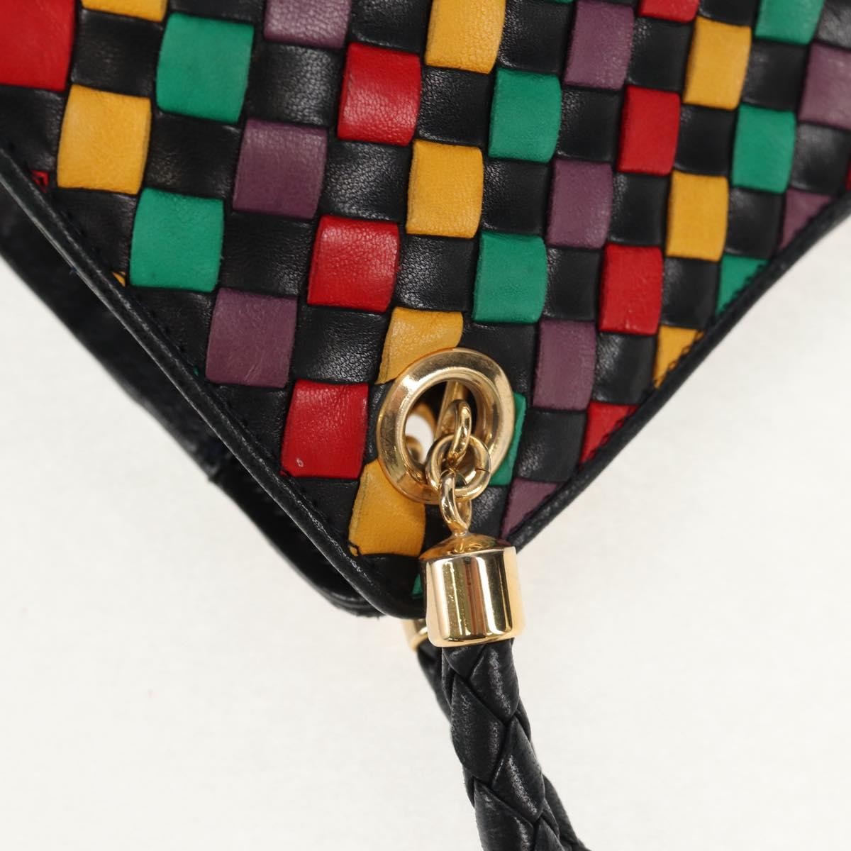 Bottega Veneta Intrecciato Shoulder Bag Leather Multicolour Leather Shoulder Bag Bag