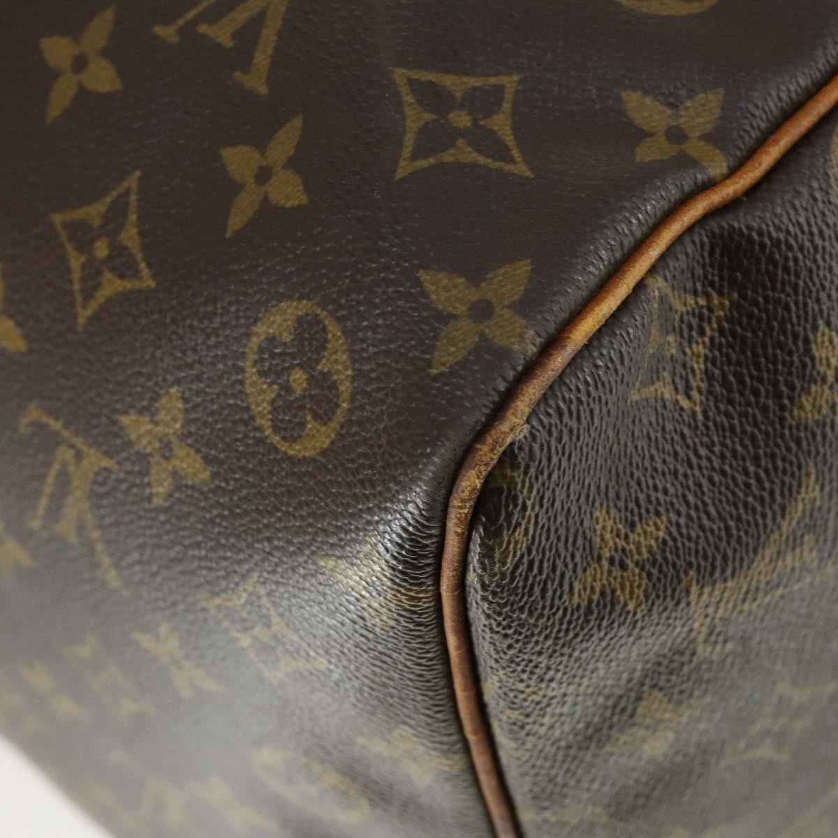 Louis Vuitton Keepall Bag Monogram Canvas Brown Canvas Travel Bag