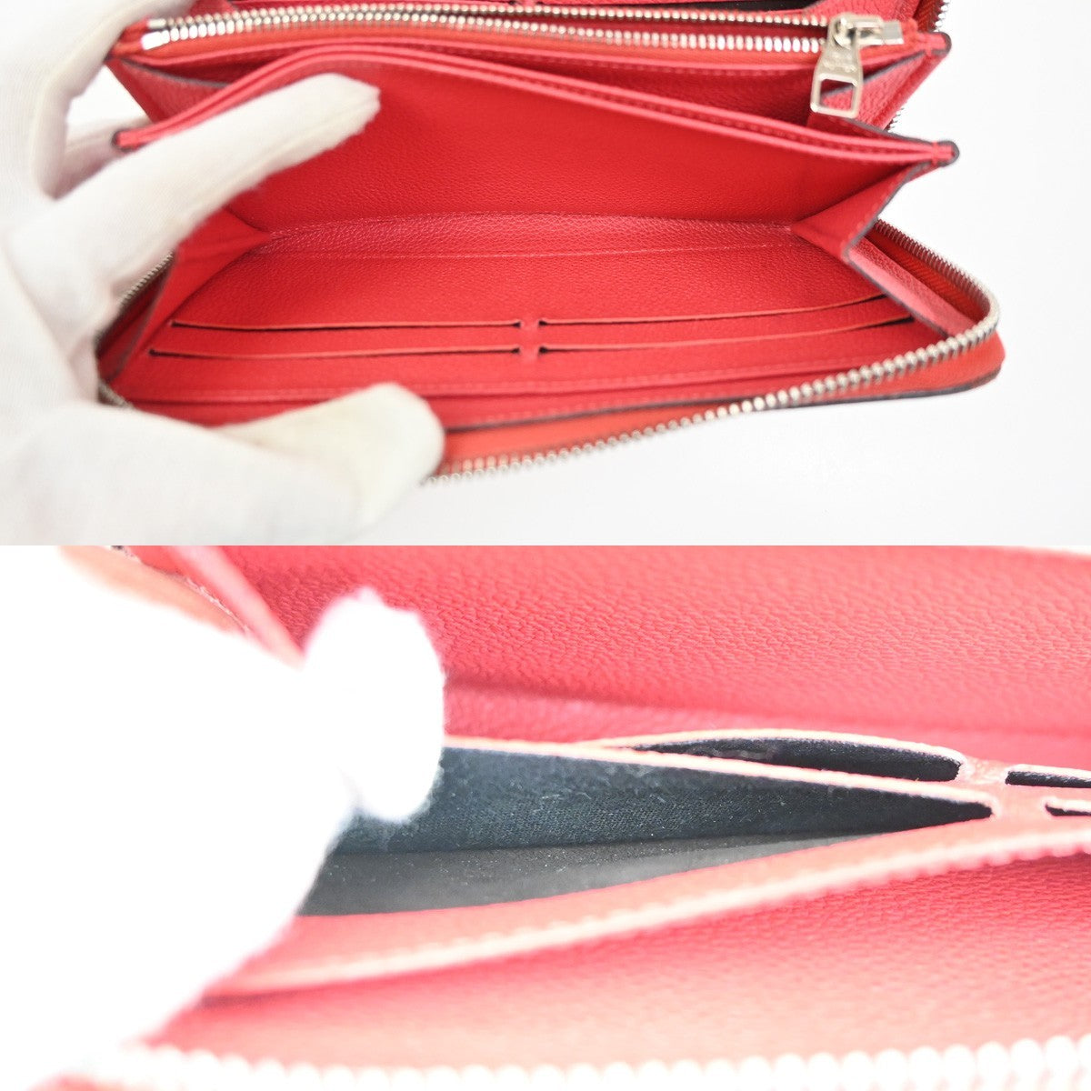 Louis Vuitton Portefeuille Zippy Monogramme Empreinte Monogramme Empreinte Red Leather Wallets Accessory