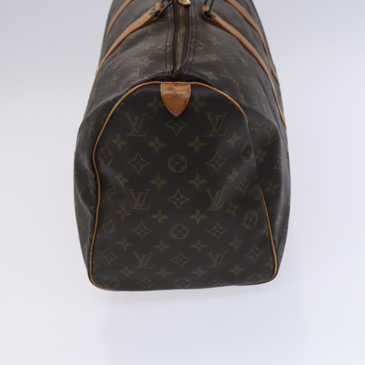 Louis Vuitton Keepall Bag Monogram Canvas Brown Canvas Travel Bag