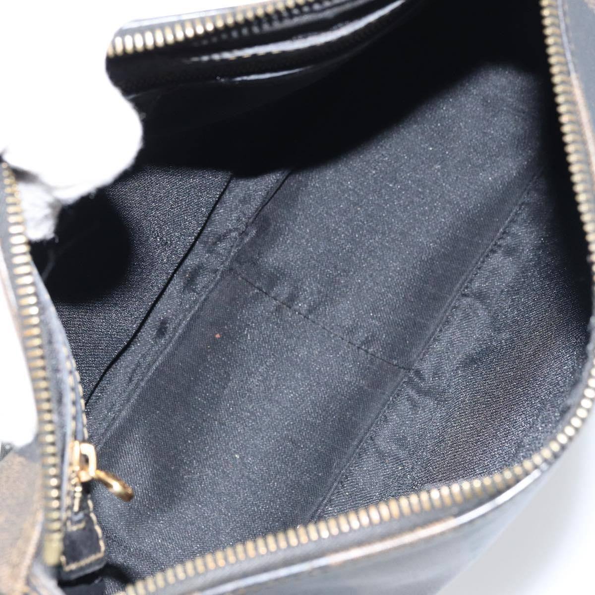 Fendi Vintage Pequin Shoulder Bag Pequin Brown Canvas Shoulder Bag Bag